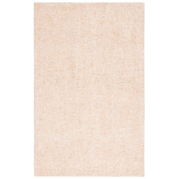 SAFAVIEH Pine Miraj Solid Area Rug, Rust/Ivory, 3' x 5'