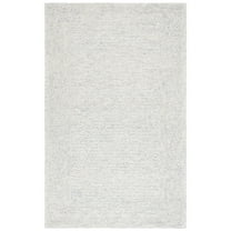 SAFAVIEH Pine Nadia Solid Area Rug, Light Blue/Ivory, 5' x 8'