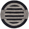 thumbnail image 1 of SAFAVIEH Pine Qendro Geometric Area Rug, Charcoal/Ivory, 6' x 6' Round, 1 of 10