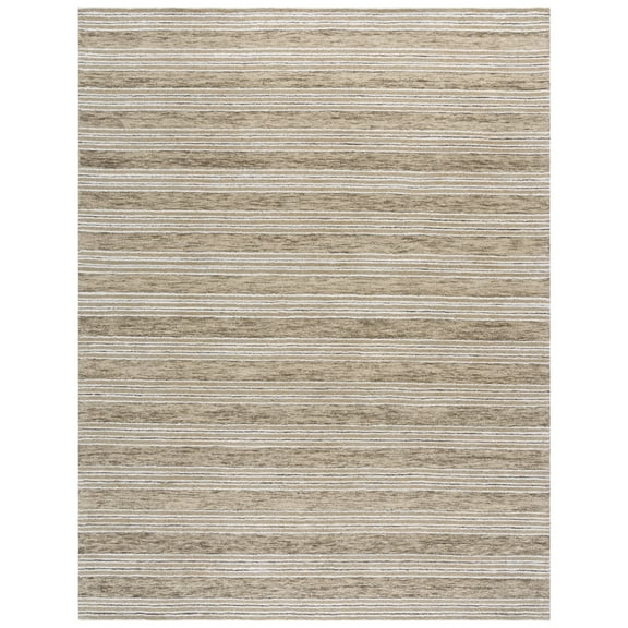 SAFAVIEH Pine Rowina Striped Area Rug, Ivory/Taupe, 8' x 10'