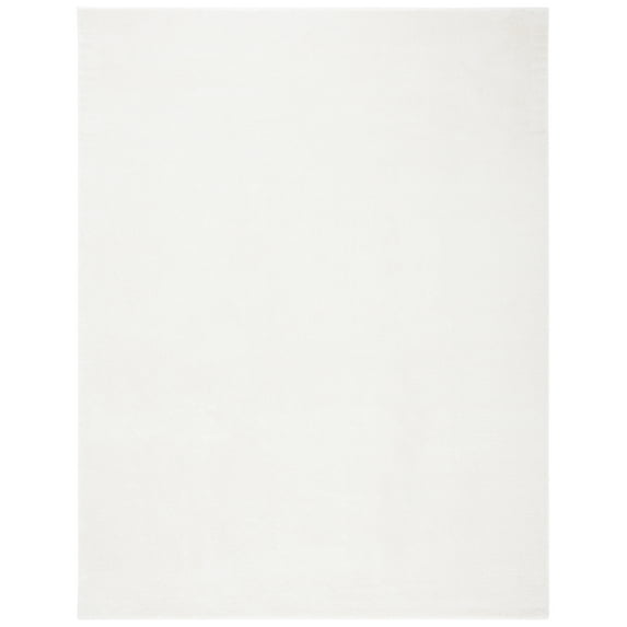 SAFAVIEH Plain and Solid Carleen Solid Plush Area Rug, Ivory, 4'5" x 6'5"