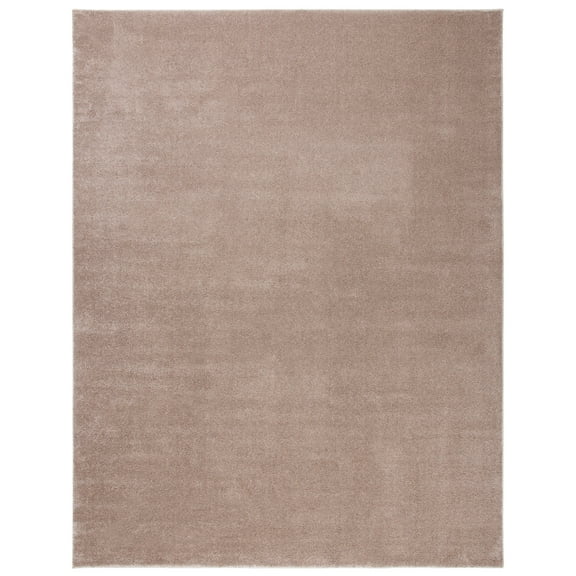 SAFAVIEH Plain and Solid Carleen Solid Plush Area Rug, Taupe, 4'5" x 6'5"