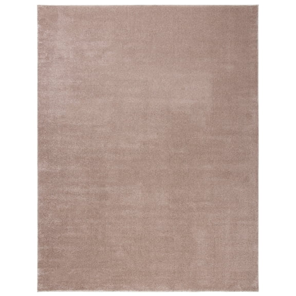SAFAVIEH Plain and Solid Carleen Solid Plush Area Rug, Taupe, 5'5" x 7'7"