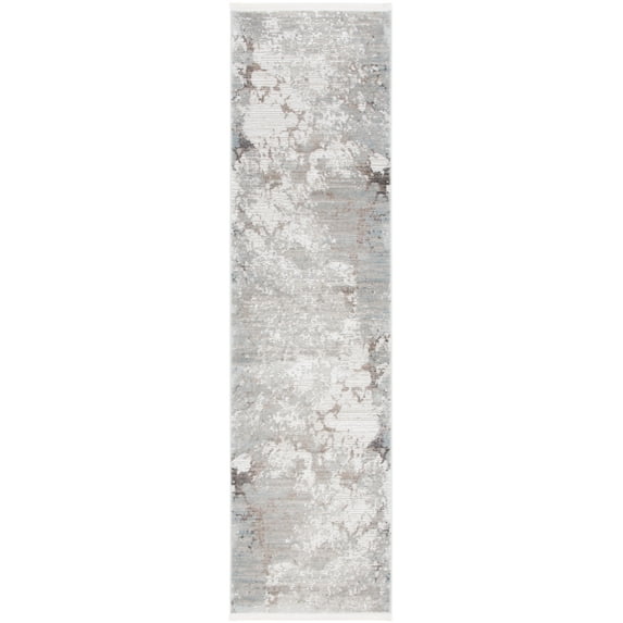 SAFAVIEH Platinum Byrne Abstract Runner Rug, Gray/Ivory, 2'2" x 8'