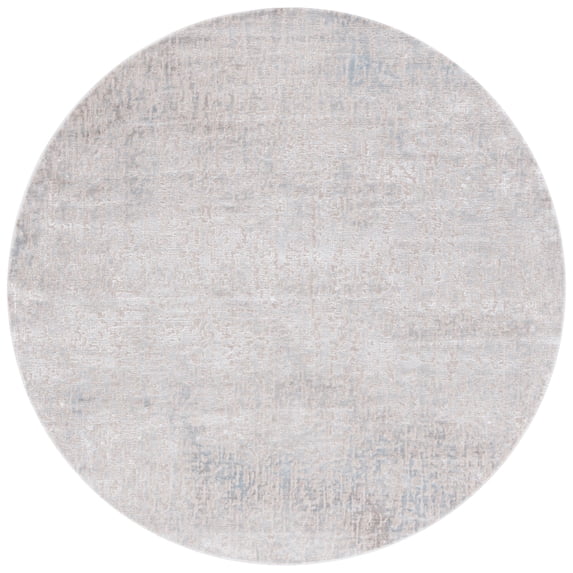 SAFAVIEH Platinum Dedan Abstract Area Rug, Grey/Beige, 6'7" x 6'7" Round