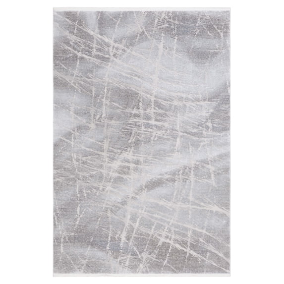 SAFAVIEH Platinum Malandra Abstract Area Rug, Gray/Light Gray, 4' x 6'
