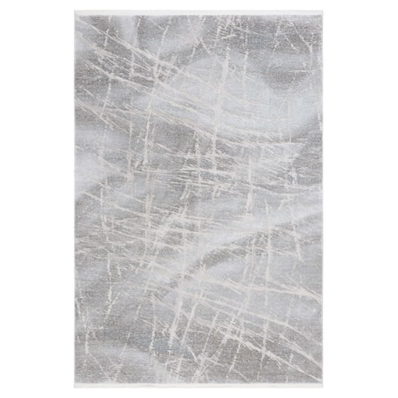 SAFAVIEH Platinum Malandra Abstract Area Rug, Gray/Light Gray, 5'3" x 7'6"