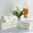 thumbnail image 1 of SAFAVIEH Plush Solid 8 Piece Towel Set, Ivory, 1 of 7