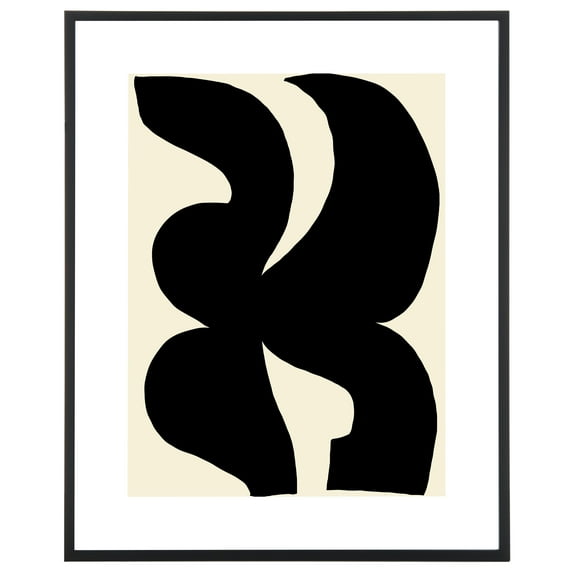 SAFAVIEH Poet'S Pen 24 in. x 30 in. Framed Wall Art, Antique Ivory/Black