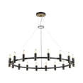 thumbnail image 1 of SAFAVIEH Poitier 18-Light Modern Black Brass Iron Chandelier, 1 of 8