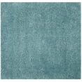 thumbnail image 1 of SAFAVIEH Polar Abbot Solid Plush Shag Area Rug, Light Turquoise, 6'7" x 6'7" Square, 1 of 9