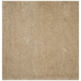 thumbnail image 1 of SAFAVIEH Polar Abbot Solid Shag Area Rug, Light Beige, 4' x 4' Square, 1 of 6