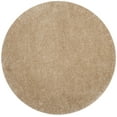thumbnail image 1 of SAFAVIEH Polar Abbot Solid Shag Area Rug, Light Beige, 6'7" x 6'7" Round, 1 of 8
