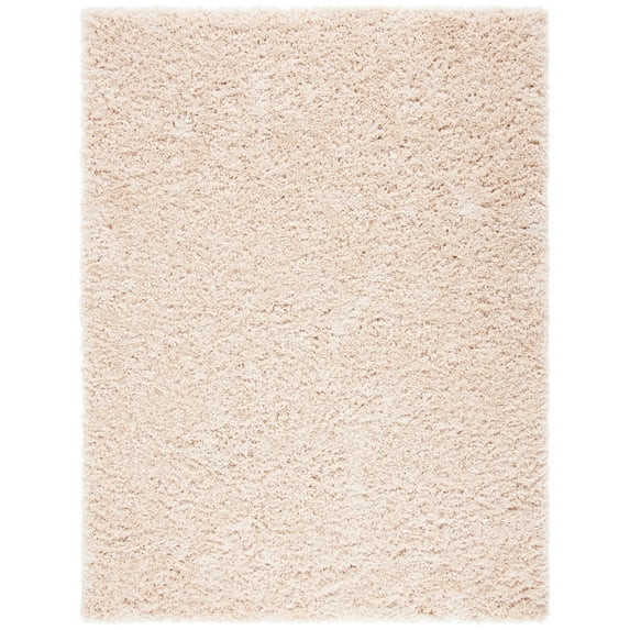 SAFAVIEH Polar Abbot Solid Shag Area Rug, Light Beige, 8' x 10'
