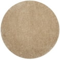 thumbnail image 1 of SAFAVIEH Polar Abbot Solid Shag Area Rug, Light Beige, 8' x 8' Round, 1 of 6