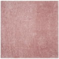 thumbnail image 1 of SAFAVIEH Polar Abbot Solid Shag Area Rug, Light Pink, 4' x 4' Square, 1 of 6