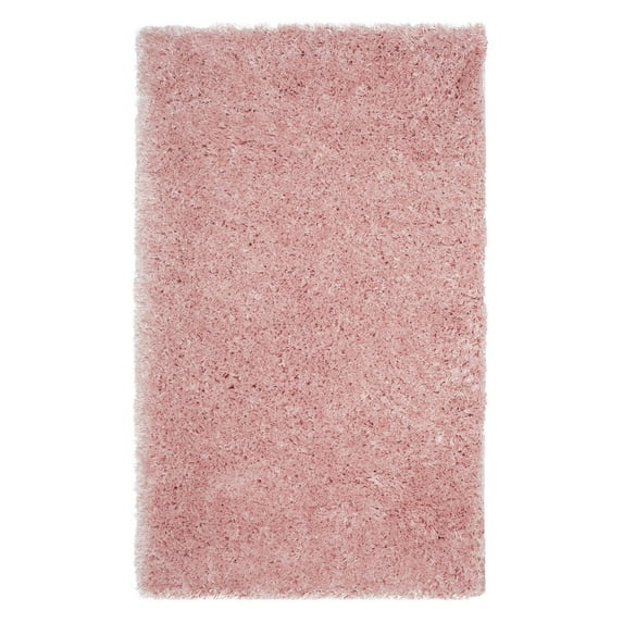 SAFAVIEH Polar Abbot Solid Shag Area Rug, Light Pink, 8' x 10'