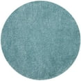 thumbnail image 1 of SAFAVIEH Polar Abbot Solid Shag Area Rug, Light Turquoise, 4' x 4' Round, 1 of 7