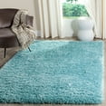 thumbnail image 1 of SAFAVIEH Polar Abbot Solid Shag Area Rug, Light Turquoise, 4' x 6', 1 of 9