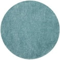 thumbnail image 1 of SAFAVIEH Polar Abbot Solid Shag Area Rug, Light Turquoise, 6'7" x 6'7" Round, 1 of 7