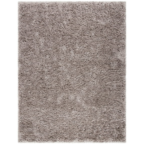 SAFAVIEH Polar Abbot Solid Shag Area Rug, Mushroom, 11' x 15'