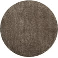 thumbnail image 1 of SAFAVIEH Polar Abbot Solid Shag Area Rug, Mushroom, 3' x 3' Round, 1 of 9