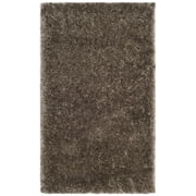 SAFAVIEH Polar Abbot Solid Shag Area Rug, Mushroom, 3' x 5'