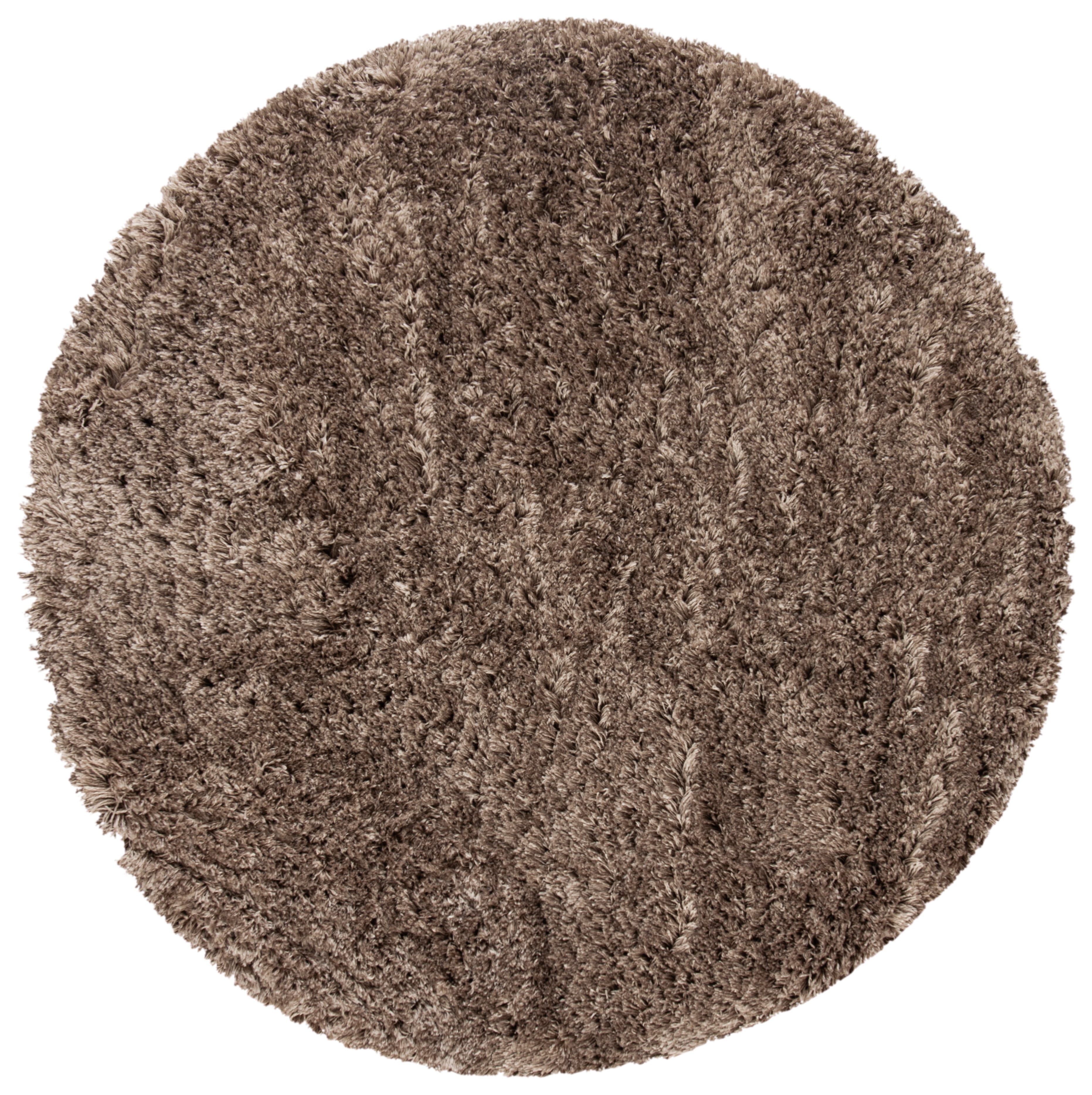 Abbot Rug SAFAVIEH Polar Abbot Solid Shag Area Rug, Mushroom, 4' x 4' Round ...
