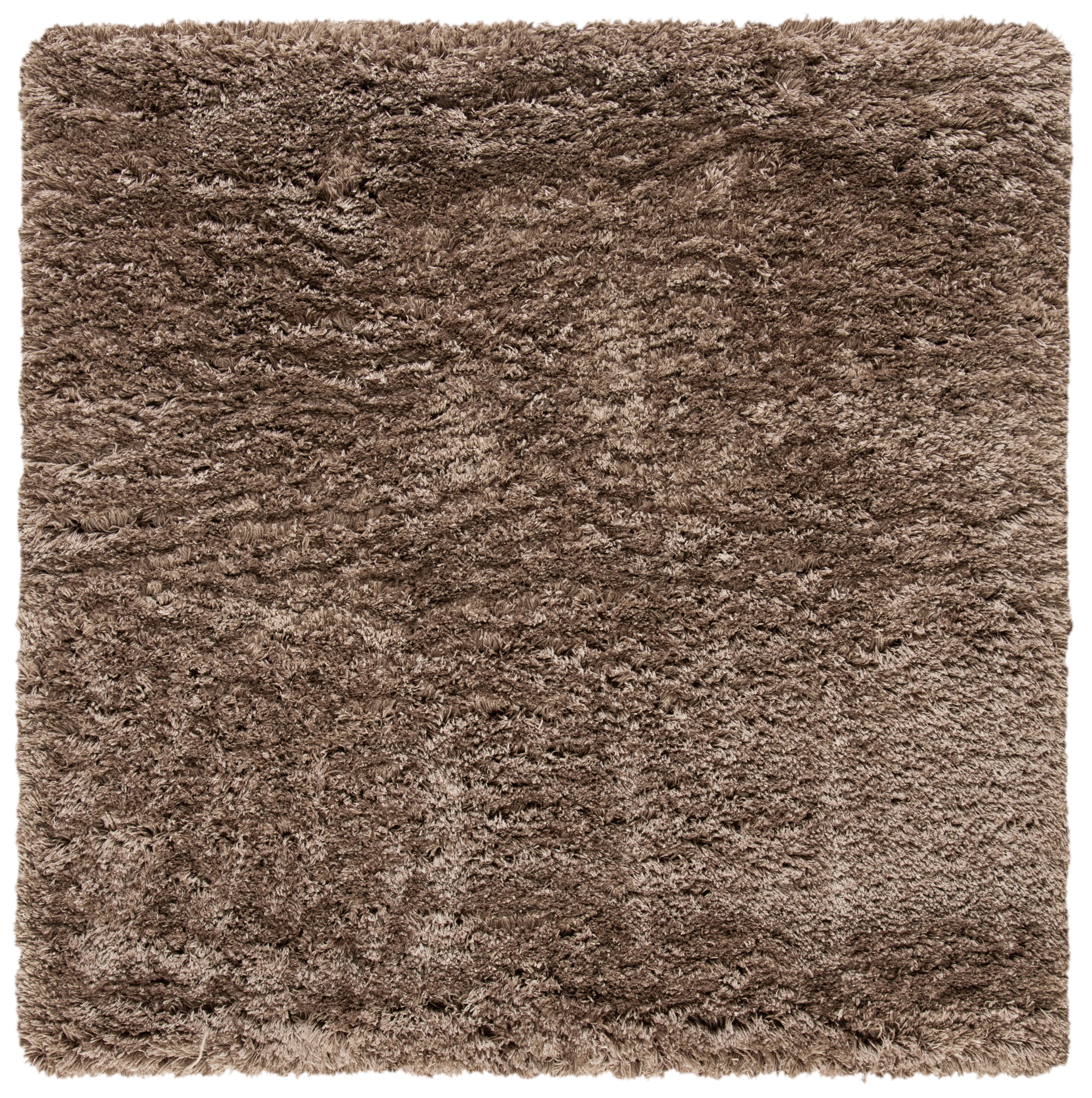 Abbot Rug SAFAVIEH Polar Abbot Solid Shag Area Rug, Mushroom, 4' x 4' Square ...