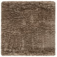 thumbnail image 1 of SAFAVIEH Polar Abbot Solid Shag Area Rug, Mushroom, 4' x 4' Square, 1 of 10