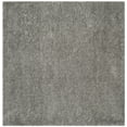 thumbnail image 1 of SAFAVIEH Polar Abbot Solid Shag Area Rug, Silver, 4' x 4' Square, 1 of 9