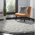 thumbnail image 1 of SAFAVIEH Polar Abbot Solid Shag Area Rug, Silver, 5'1" x 5'1" Round, 1 of 8