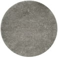 thumbnail image 1 of SAFAVIEH Polar Abbot Solid Shag Area Rug, Silver, 6'7" x 6'7" Round, 1 of 9