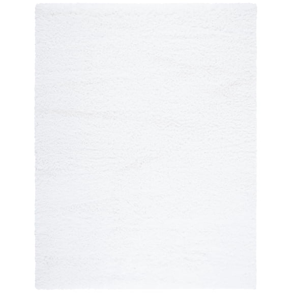 SAFAVIEH Polar Abbot Solid Shag Area Rug, White, 8' x 10'