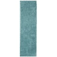 thumbnail image 1 of SAFAVIEH Polar Abbot Solid Shag Runner Rug, Light Turquoise, 2'3" x 10', 1 of 9
