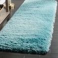 thumbnail image 1 of SAFAVIEH Polar Abbot Solid Shag Runner Rug, Light Turquoise, 2'3" x 6', 1 of 9