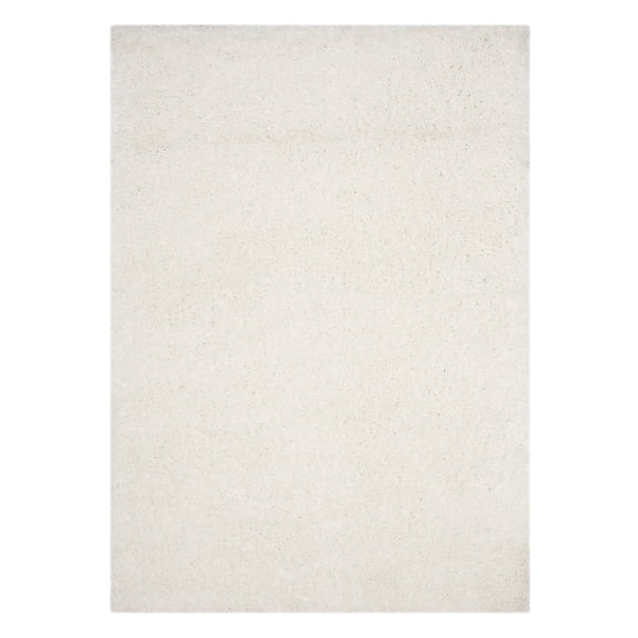 SAFAVIEH Polar Abbot Solid Shag Runner Rug, White, 2'3" x 8'