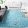 thumbnail image 1 of Safavieh Polar Abbot Solid Shag Area Rug, Light Turquoise, 8' x 8' Square, 1 of 10
