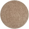 thumbnail image 1 of SAFAVIEH Popcorn Solid Polyester Shag Area Rug, Beige, 8' x 8' Round, 1 of 7