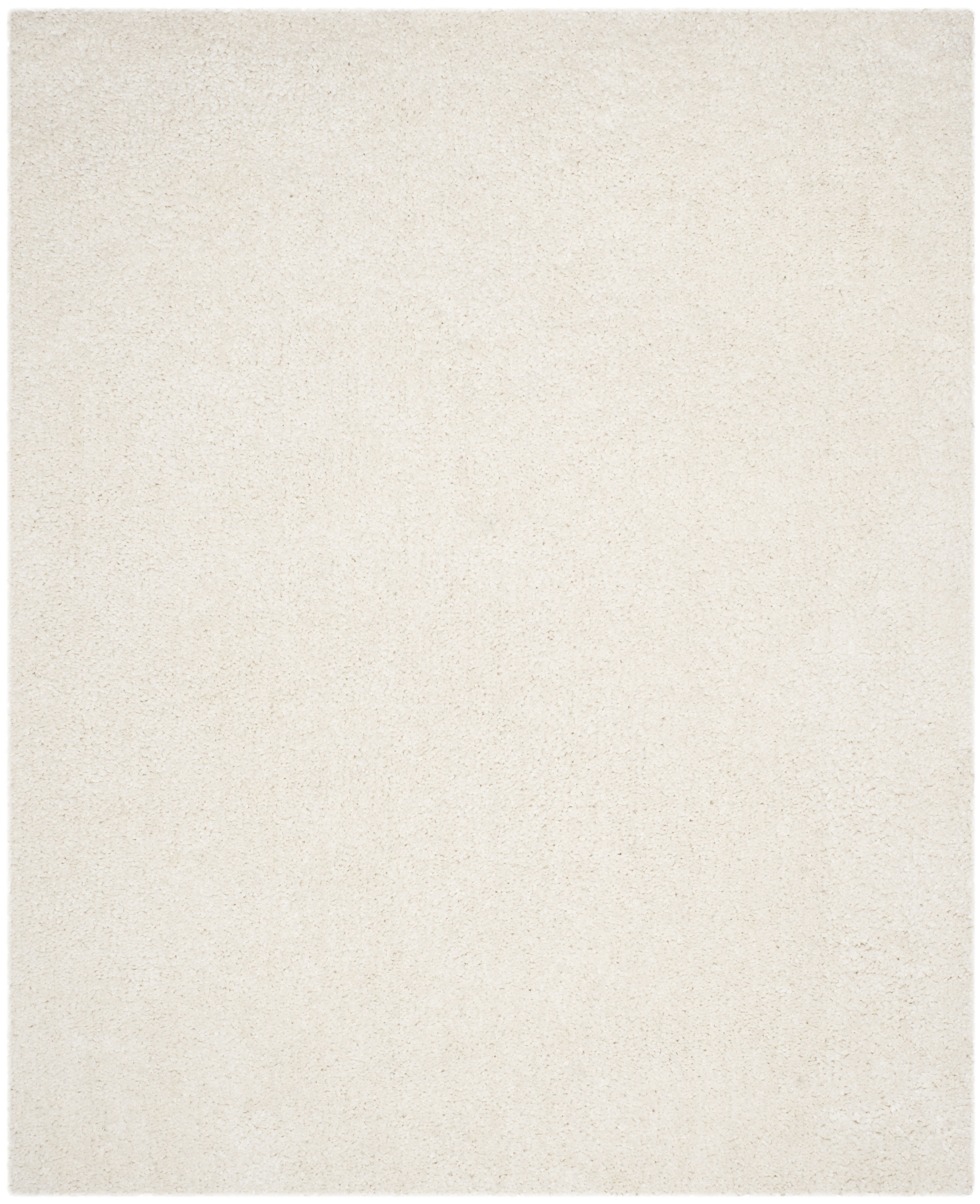 Ivory Handmade Tufted Shag Area Rug, 8' x 10'