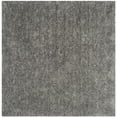 thumbnail image 1 of SAFAVIEH Popcorn Solid Polyester Shag Area Rug, Silver, 6' x 6' Square, 1 of 5