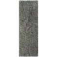 thumbnail image 1 of SAFAVIEH Popcorn Solid Polyester Shag Runner Rug, Silver, 2'3" x 7', 1 of 6