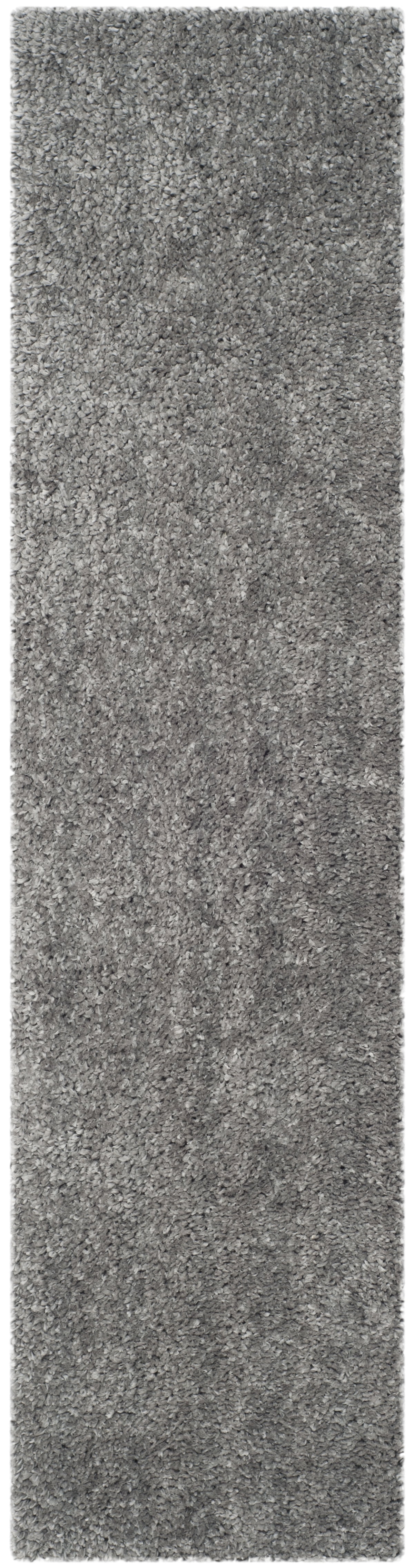 Popcorn Math Runner Rugs SAFAVIEH Popcorn Solid Polyester Shag Runner Rug, Silver, 2'3