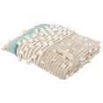 thumbnail image 1 of SAFAVIEH Popper Striped Geometric Tassel Fringe Throw, 50" x 70", Multi/Blue/Natural, 1 of 7