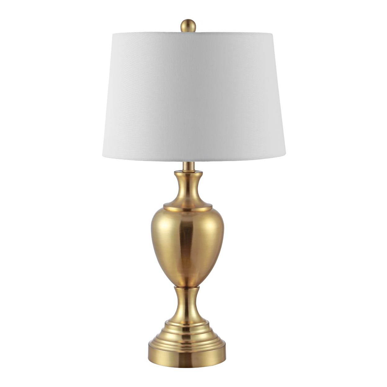 SAFAVIEH Poppy 28 in. Solid Iron Table Lamp, Brass