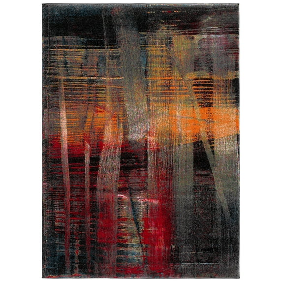 SAFAVIEH Porcello Gina Geometric Area Rug, Multi, 6'7" x 9'