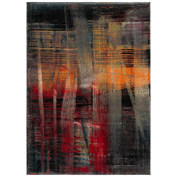 SAFAVIEH Porcello Gina Geometric Area Rug, Multi, 6'7" x 9'