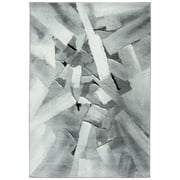 SAFAVIEH Porcello Harding Geometric Area Rug, Ivory/Grey, 4' x 6'