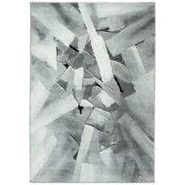SAFAVIEH Porcello Harding Geometric Area Rug, Ivory/Grey, 4' x 6'