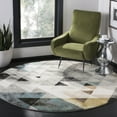 thumbnail image 1 of SAFAVIEH Porcello Iola Abstract Prism Area Rug, Grey/Blue, 6'7" x 6'7" Round, 1 of 4